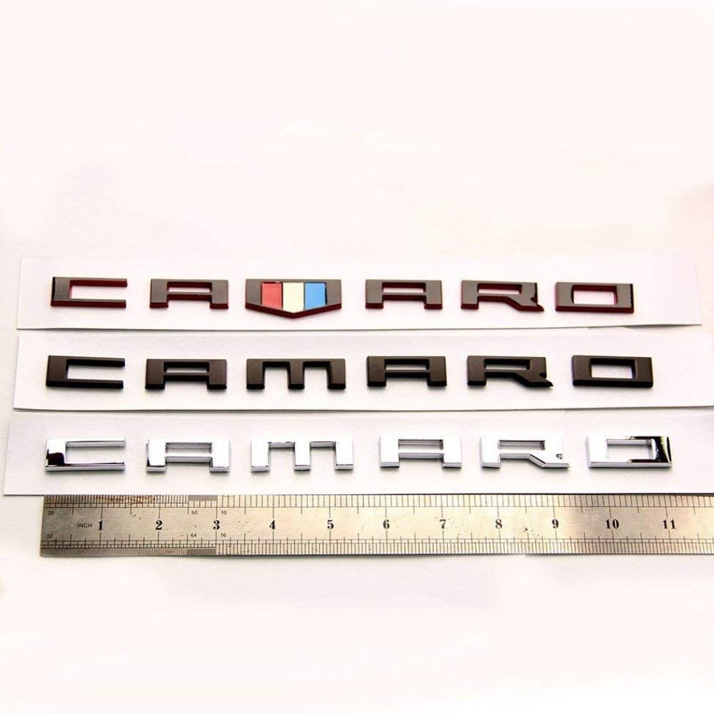 Metal OEM Chevrolet Camaro Trunk Decal Letter Emblem Badge Rs Ss Zl1 Z28 Black